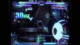 MvC2: Ace - Magneto Unorthodox Continuation after capture by Hyper Grav (80% Assist Punish)