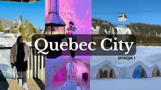 Quebec City Travel Vlog Ep-1 || Exploring ICE Hotel and Waterfall.