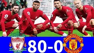 FIFA 23 | RONALDO, MESSI, MBAPP&Eacute;, NEYMAR & HAALAND ALL-STARS! | LIVERPOOL 80-0 MANCHESTER UNITED 😱🔥