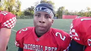 Concordia Prep football Colin Glenn, Jhymir Pearson, Nyle Clements, Jared Terry and Deonte Ferguson