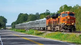 Very Rare!! BNSF&rsquo;s Office Car Special Traveling East Over CSX Through Syracuse, NY!