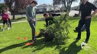 Planting trees at NDSS on Arbour Day
