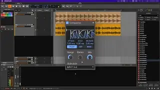 How to set up Kilohearts Compactor with a sidechain input: Mac, Bitwig Studio, VST2