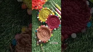 Beautiful Handmade Beaded Coasters 🌸 | Crochet Coaster Pattern for beginners #diy #crochet #tutorial