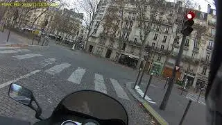 Paris - test FX30c pro - Triumph 900 Sprint 1994