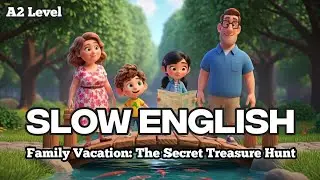 Family Vacation: The Secret Treasure Hunt🏝️ | English Listening Practice For Beginners | Level A1&ndash;A2