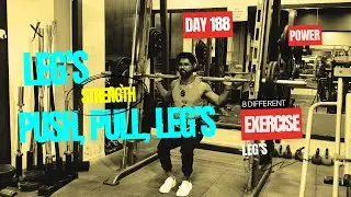 DAY 188 | Leg's Workout Push, Pull, Leg's | Beginner to Advance Workout Series 👇