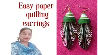 beautiful handmade quilling paper earrings
