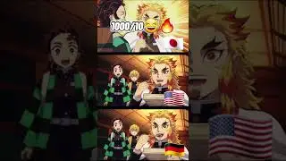 Demon Slayer Japanese🇯🇵 vs English🇺🇲 vs German🇩🇪
