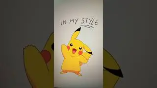 pikachu in my style...#pikachu #digitalart  #animestyle #fyp #trend #cute #anime #miku
