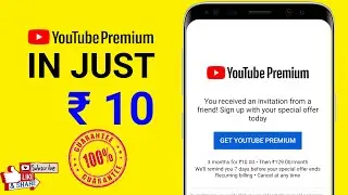 Youtube Premium 3 months only 10 rs || Youtube Premium 10 rupe me kaise le without Credit card ||