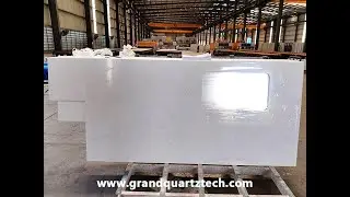 Carrara Cut to Size Quartz Countertops for Augusta Custom Kitchen Cabinet Integration Project