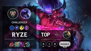 Ryze Top vs Gangplank - EUNE Challenger Patch 10.16