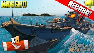 Kagerō 8 Kills & 154k Damage | World of Warships Gameplay 4k