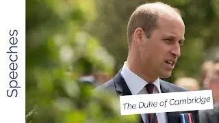 The Duke of Cambridge at the official handover of the Defence and National Rehabilitation Centre