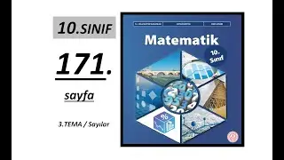 10. SINIF MATEMATİK  |  171. SAYFA  |  MEB YENİ MÜFREDAT  |