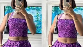 How to cut and sew a smoking crop top - step by step tutorial video