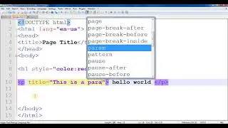 Learn HTML from Basic - Attribute in HTML