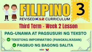 FILIPINO 3 | TEKSTONG IMPORMATIBO | WEEK 7 LESSON | QUARTER 3 | REVISED CURRICULUM 