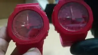 Compare between Fake and Original Gshock Ga2100 4AER Redout