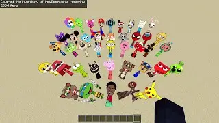 ALL Incredibox Sprunki OC Nextbots Part 1 - 4 in One World in Minecraft PE MOD