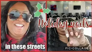 Ride with me | Christmas shopping & Nail salon | Plus Size Vlog