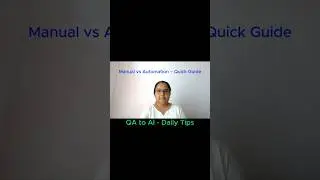 Manual vs Automation Testing