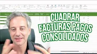 Puntear facturas y pagos consolidados con Excel