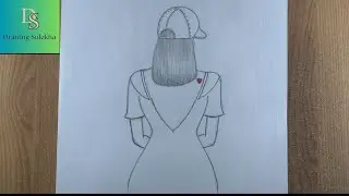 How to draw a girl backside||Step by step drawing tutorial for beginners||