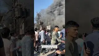 Jaipur ke Hatwarda road par lagi aaga 1 hrs main paya aag 🔥 par kabu 😱 #jaipurcity #jaipurnews
