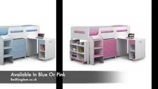 Julian Bowen Kimbo Mid Sleeper Cabin Bed -   Bedkingdom.co.uk