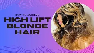 High Lift Blonde Color on Natural Dark Hair