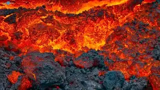 HOW COOLING LAVA SOUNDS? AS CLOSE AS YOU CAN GET TO A.S.M.R CLICKING LAVA! Volcano Eruption 2021