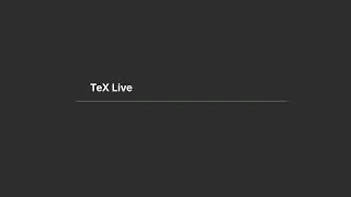 SoDa Replicator: 8. TeX Live