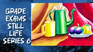Still Life-6 #stepbystep #elementarygrade #intermediate #gradeexam #stilllife #objectdrawing