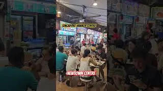Newtown Hawker center in Singapore from Crazy Rich Asians Movie 😍 #shorts