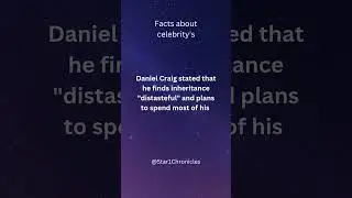 Daniel Craig Refuses to Leave His Fortune to His Kids #DanielCraig #facts #funny #celeb #jamesbond