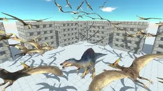 Army of 50 Pteranodon Animal Revolt Battle Simulator