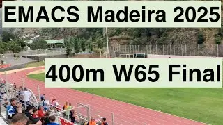 400m W65 Final EMACS Madeira 2025 European Masters Athletics Stadia Championships