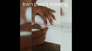 Train pencil drawing 