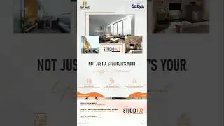 Studio 102 Satya the Hive🏢 Gurugram Luxury Tour #property #trending #shorts #shortsviral