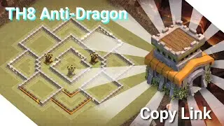 TH8 War Base Best Anti-Dragon/Anti-Air CWL in 2022