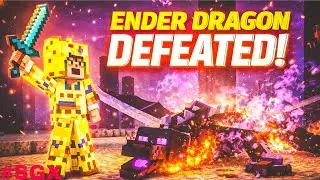 I FINALLY BEAT THE ENDER DRAGON&hellip; AFTER SO MANY DEATHS 😭🔥 | Minecraft Survival #sgx100 