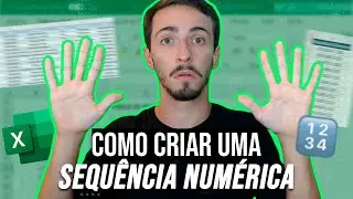 Como criar uma SEQUÊNCIA NUMÉRICA no Excel