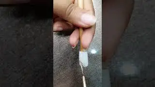 Simple white & gold nail art at home #youtubeshorts #shorts #easynailartdesignsforbeginners