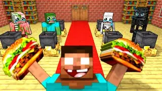 Herobrine & Monsters: COOKING CHALLENGE - Minecraft Animation
