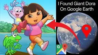 I Found Giant Dora On Google Earth Find Earth Hand #googleearth #googlemaps #viralvideo 