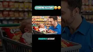 When a baby tells the cashier to put everything on grandma&rsquo;s account 😂🛒#FunnyBaby