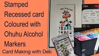 Recessed Stamped Image with Whimsy Southern Cow Belle coloured with Ohuhu Alcohol Markers