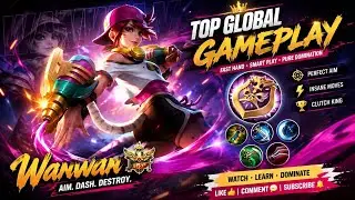 21 Kills!! Insane Damage Wanwan Monster Gold Laner!! - Build Top 1 Global Wanwan ~ MLBB